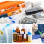 Collage of medical devices and packaging